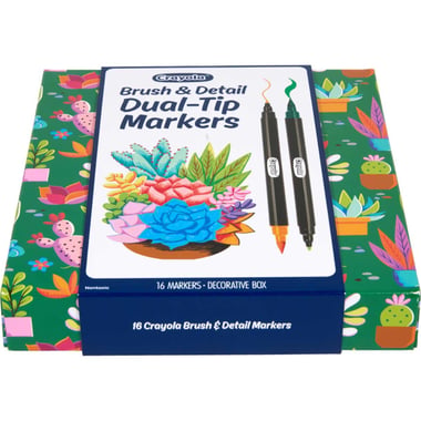 Crayola Brush Pen,Assorted Color,16