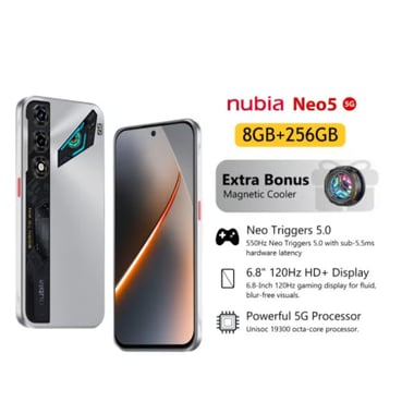 Zte Neo5 Silver + N82 + Cooler,256 Gb,8 Gb Ram,Silver,5g,
