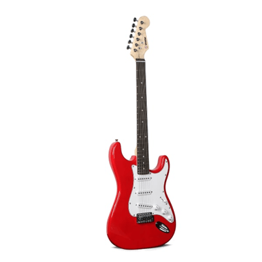 Unistar Acoustic Guitar Beginner,Right-Handed,6,Adults,Red