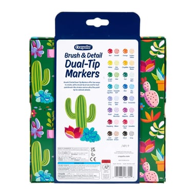Crayola Brush Pen,Assorted Color,16