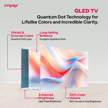 Impex 100" Smart Tv,4k Qled,144 Hz,Black,100qlc2r120