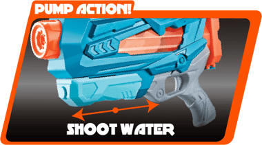 Hip Shot Water Gun,5 Years And Above,Multicolor