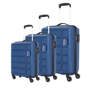 American Tourister Luggage Set Of 3 (22"/24"/28"),3 Pieces,Blue