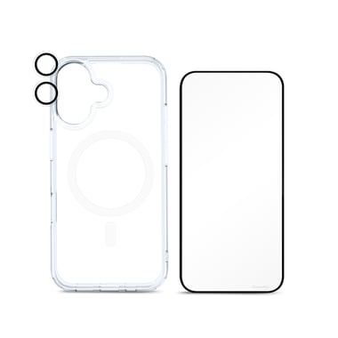 آرمربرو iPhone 16,غطاء خلفي للهاتف الذكي مع ماغ سيف,شفاف