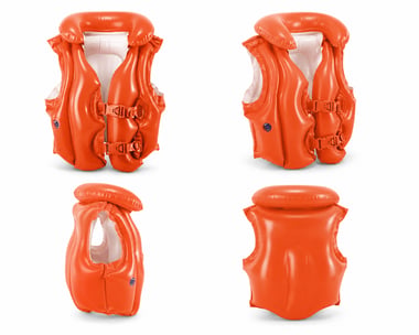 Intex Swim Vest 3 Years And Above,Orange