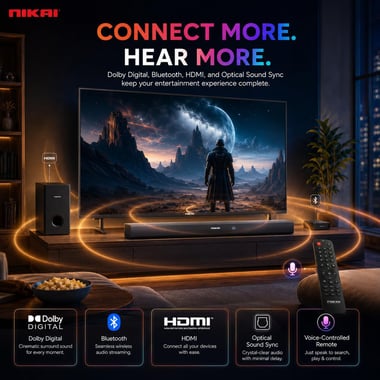 نيكاي 55 بوصة تلفزيون ذكي,دقة 4 كيه كيو ليد,60 Hz,اسود,NIK55MEU4QLED