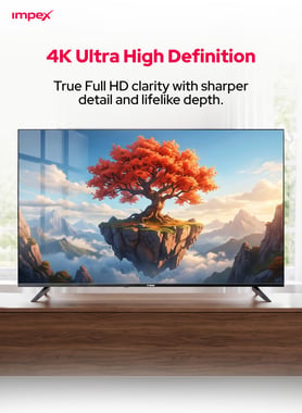 امبيكس 50 بوصة تلفزيون ذكي,دقة 4 كيه كيو ليد,60 Hz,اسود,50-Inch Google QLED TV