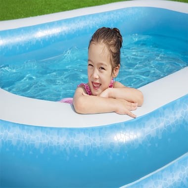 Bestway Inflatable Pool 262 Cm×175 Cm×51 Cm,3 Person,Blue
