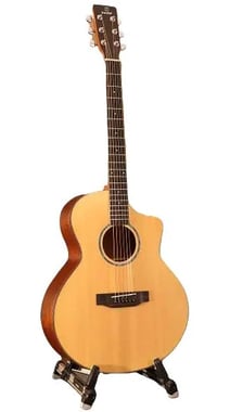 Unistar Classical Guitar Beginner,Left-Handed,6 Strings,Adults,Brown
