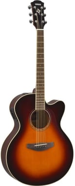 Yamaha Acoustic Electric Guitar Beginner,Right-Handed,6 Strings,Adults,Brown