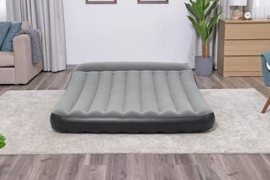 بيست واي سرير هوائي قابل للنفخ 203 سم×152 سم×30 سم,شخصان,رمادي