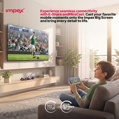 Impex 32" Smart Tv,Hd Led,60 Hz,Black,Impex Xyra 32 Smart Hd Led Tv