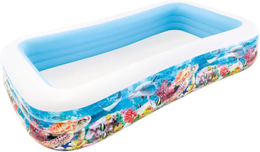 Intex Inflatable Pool 305 Cm×183 Cm×56 Cm,3 Person,Multicolor