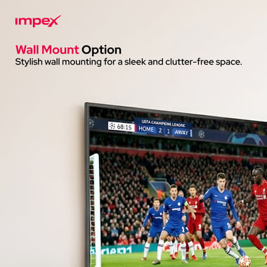 امبيكس 58 بوصة تلفزيون ذكي,UHD ليد,60 Hz,اسود,Impex 58 Inch Gloria Ultra HD Smart LED TV