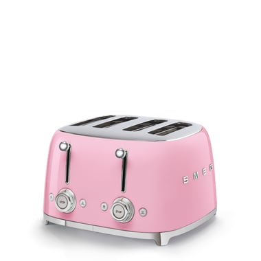Smeg 4-Slice Toaster,2000 W,Pink