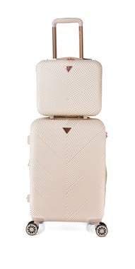 Track Luggage Set Of 2 (14"/20"),2 Pieces,White