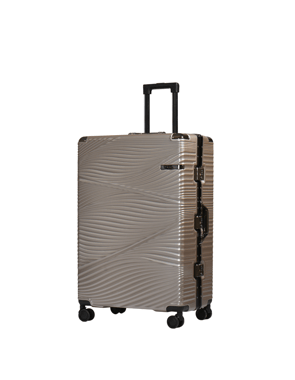 Track Luggage Set Of 3 (20"/24"/28"),3 Pieces,Gold