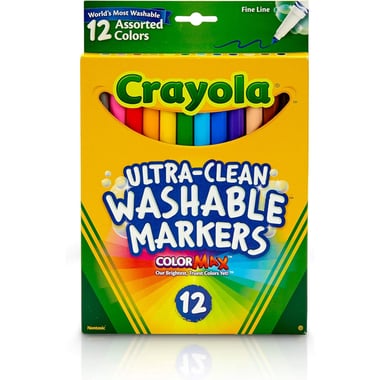Crayola Color Marker (Washable),Assorted Color,12
