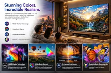 Nikai 100" Smart Tv,4k Qled,144 Hz,Black,100nikgoogle-144