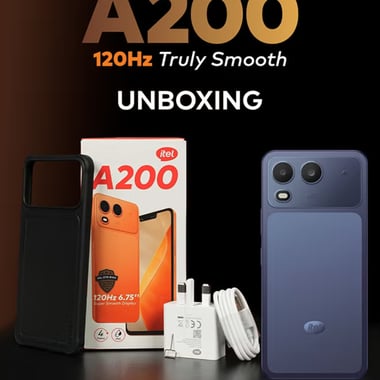 آيتل A200 Dual SIM Meteor titanium 3+5GB,128 جيجابايت,3 جيجابايت رام,تيتانيوم 4G LTE,