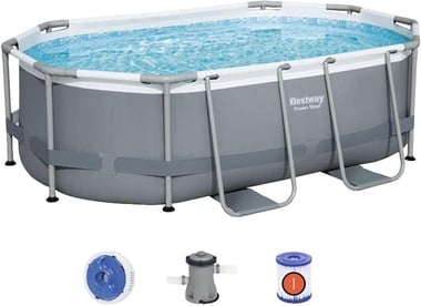 Bestway Framed Pool 305 Cm×200 Cm×84 Cm,4 Person,Multicolor