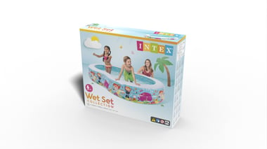 Intex Inflatable Pool 262.00 Cm×46.00 Cm×160.00 Cm,3 Person,Multicolor