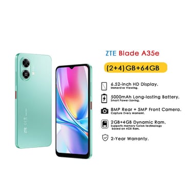 Zte,64 Gb,2 Gb Ram,Ice Green,4g Lte,Unisoc 9863a1