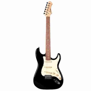Unistar Sest200-Bk-Kit Electric Guitar Beginner,Right-Handed,6,Adults,Black