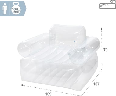 Intex Pool Float Chair 3 Years And Above,Clear
