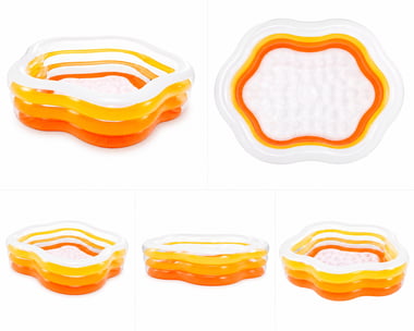 Intex Inflatable Pool 185.00 Cm×53.00 Cm×180.00 Cm,3 Person,Multicolor