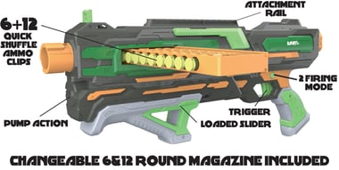 Hip Shot Dart Gun,4 Years And Above,Multicolor