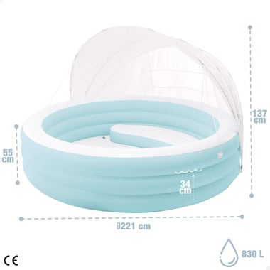 Intex Inflatable Pool 277.00 Cm×137.00 Cm×221.00 Cm,2 Person,Blue
