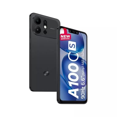 آيتل A100Cs Natural Black 2+4GB,64 جيجابايت,2 جيجابايت رام,أسود 4G LTE,