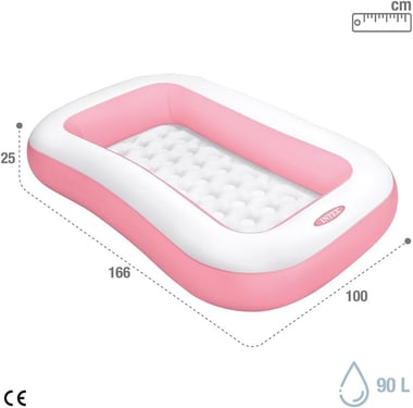 Intex Inflatable Pool 166.00 Cm×25.00 Cm×100.00 Cm,2 Person,Pink