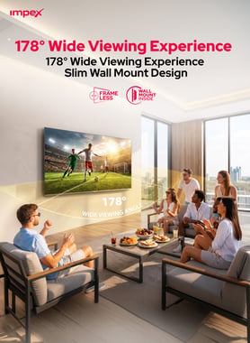 Impex 65" Smart Tv,4k Qled,120 Hz (Dlg),Black,65s4qlc2r120