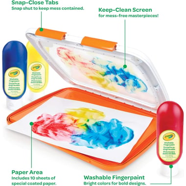 Crayola Finger Paint,Assorted Color