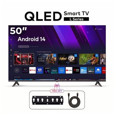 آيتل 50 بوصة تلفزيون ذكي,دقة كاملة كيو ليد,60 Hz,اسود,TV L5060N 50 INCH