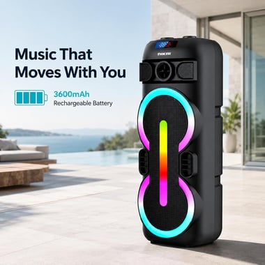 Nikai Wireless Pa System,As Per Usage,Black
