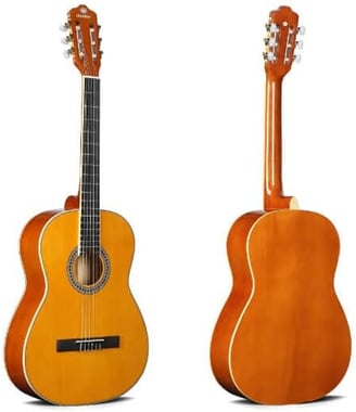 Unistar Acoustic Guitar Advanced,Right-Handed,6,Adults,Brown