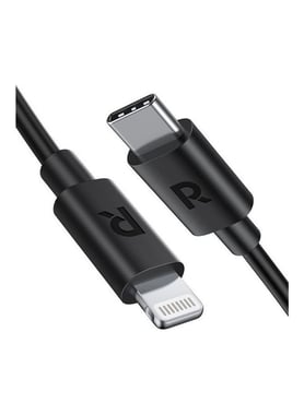 Ravpower Rp-Cb1034 Ravpower Rp-Cb1034 Type C To Lightning Cable Black Tpe 3m Sync & Charge Cable,3 Cm,Black