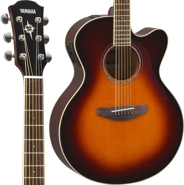 Yamaha Acoustic Electric Guitar Beginner,Right-Handed,6 Strings,Adults,Brown
