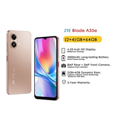 Zte,64 Gb,2 Gb Ram,Pink,4g Lte,Unisoc 9863a1