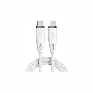 Ravpower Rp-Cb1037 Ravpower Rp-Cb1037 Nylon Braided C-C Cable 60w 3a 1.2m White Sync & Charge Cable,1.2 Cm,White