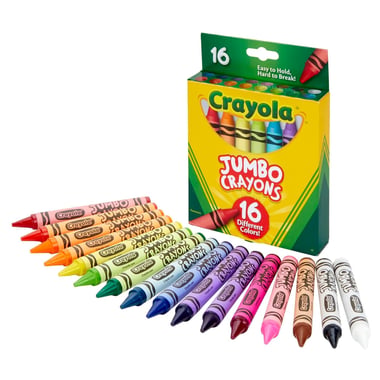 Crayola Wax Crayon,Assorted Color,16