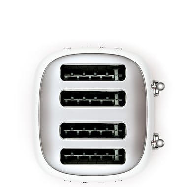 Smeg 4-Slice Toaster,2000 W,White