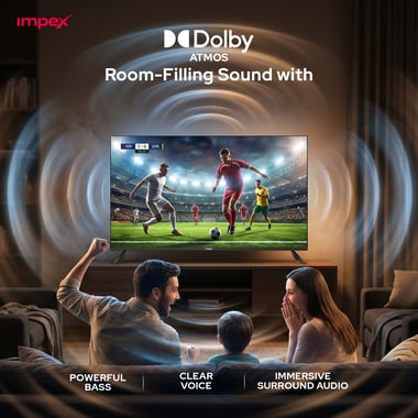 امبيكس 50 بوصة تلفزيون ذكي,دقة كاملة كيو ليد,60 Hz,اسود,Wios50Q