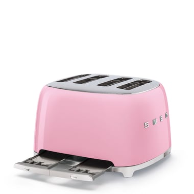 Smeg 4-Slice Toaster,2000 W,Pink
