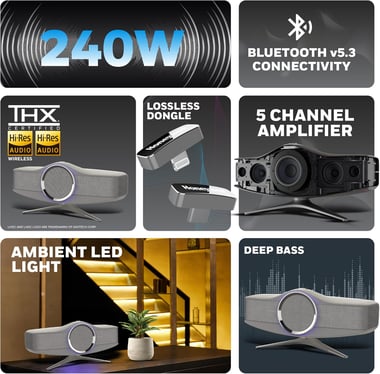Honeywell Hc000501/Aud/Avt/Gry Portable Speaker,Na,Grey