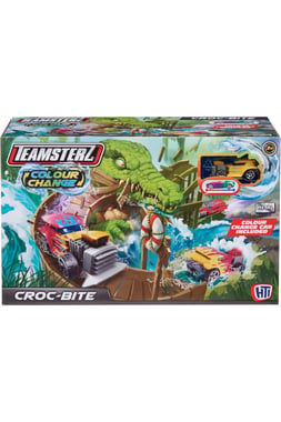 Teamsterz Vehicle & Track Set Car,3 Years And Above,Multicolor