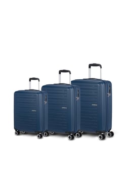 American Tourister Luggage Set Of 3 (20"/24"/28"),3 Pieces,Blue